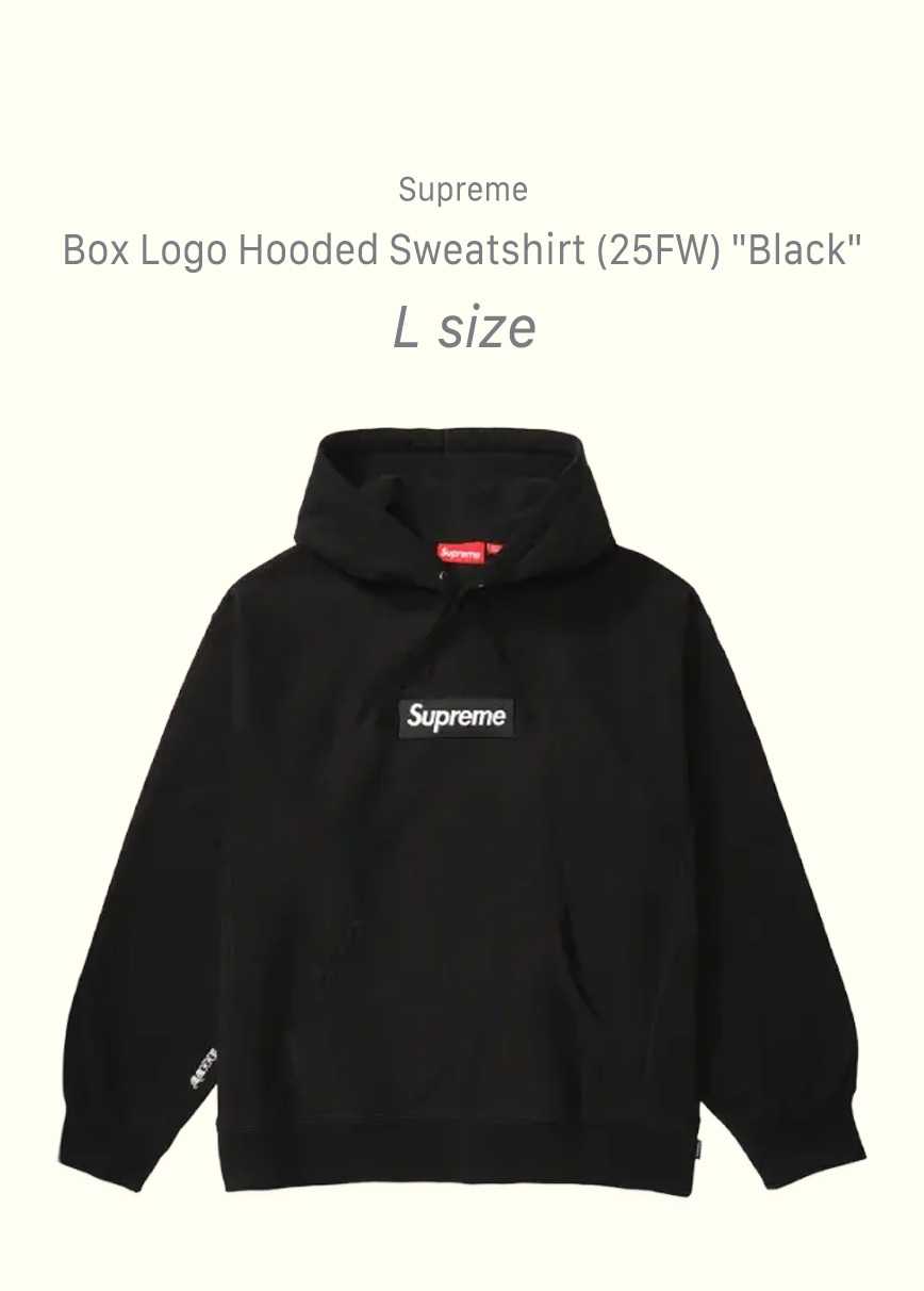 Supreme Box Logo Hooded Sweatshirt (25FW) "Black"