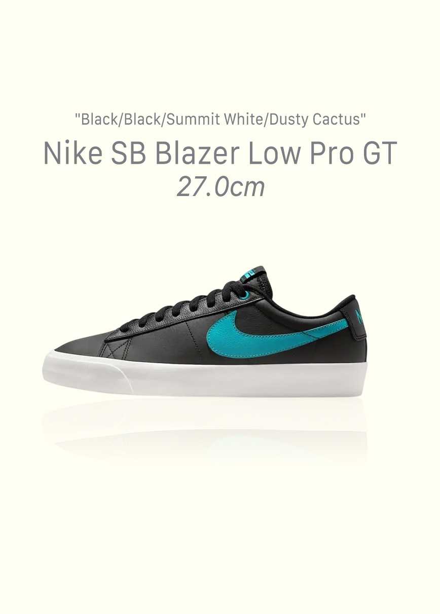 Nike SB Blazer Low Pro GT "Black/Black/Summit White/Dusty Cactus"