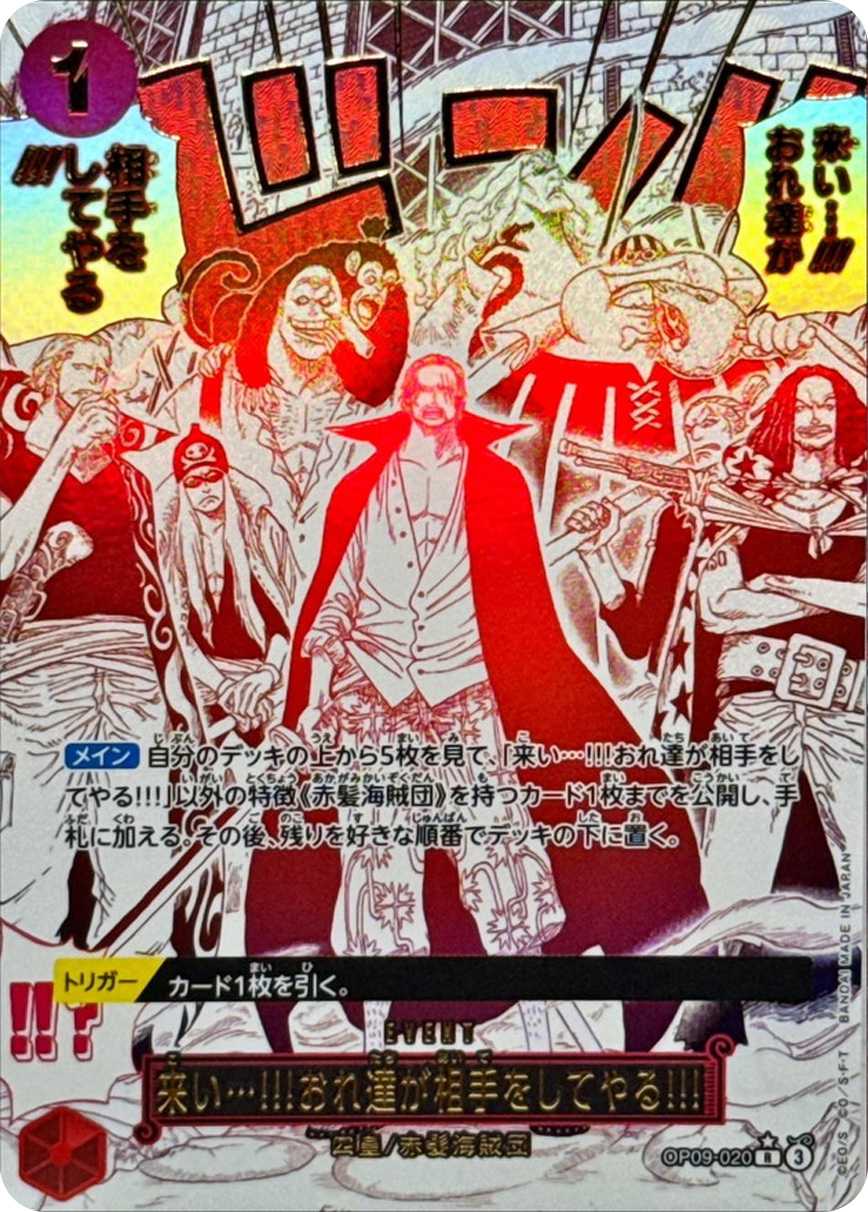 来い…!!!おれ達が相手をしてやる!!!