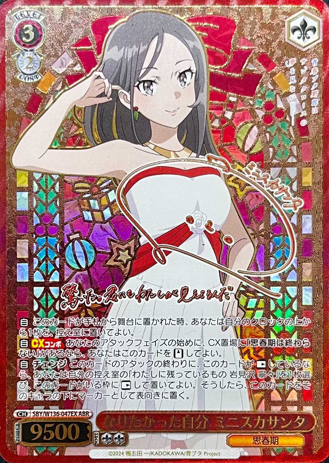 なりたかった自分 ミニスカサンタ