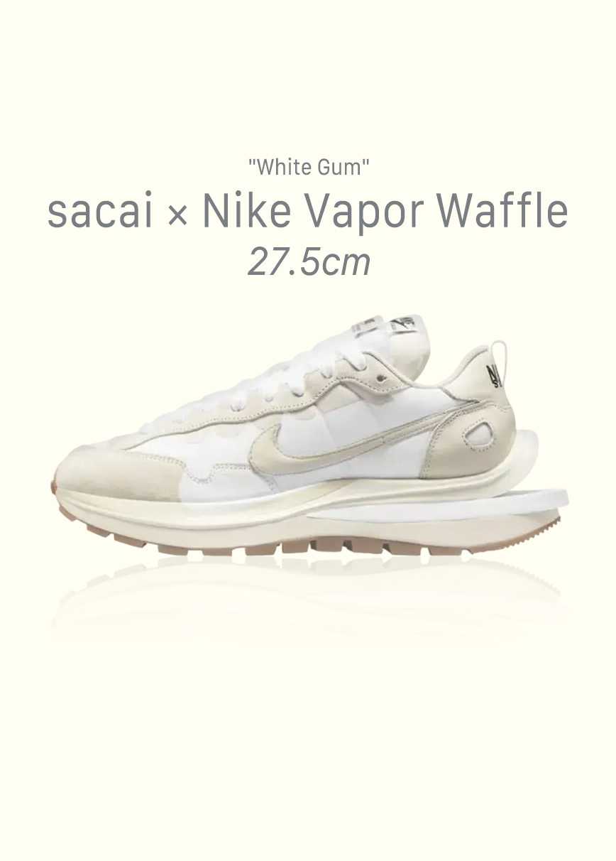 sacai × Nike Vapor Waffle "White Gum"