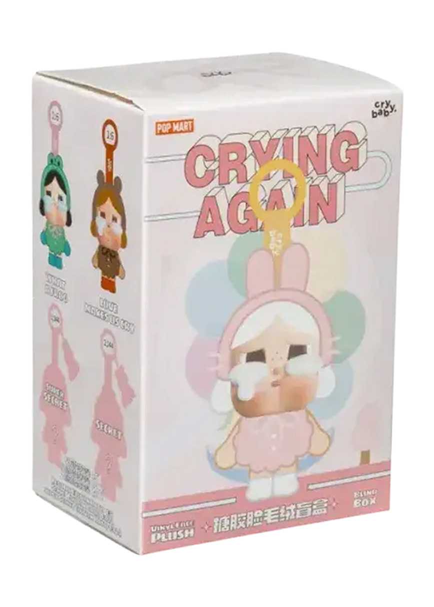 [1BOX]POP MART CRYBABY Crying Again Series Face Plush I'LL GIVE YOU ALL MY LOVE
