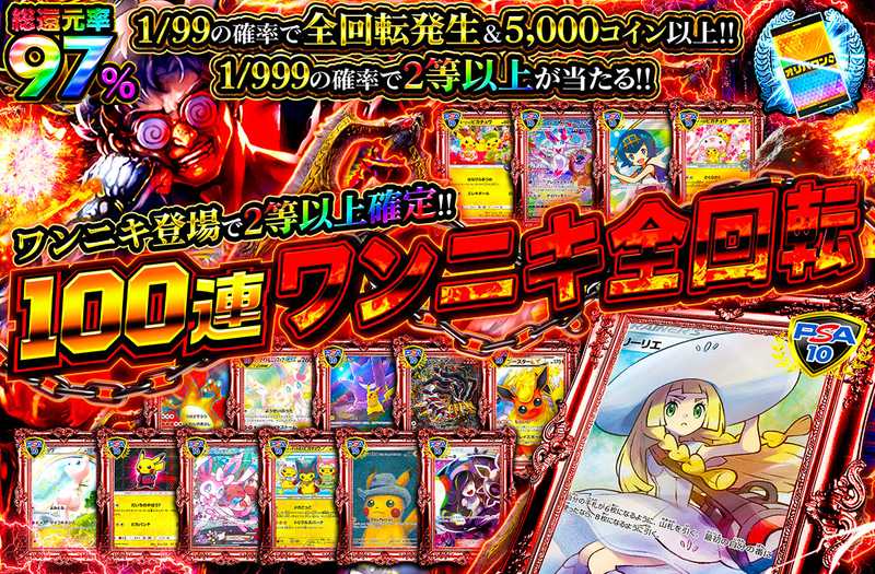 100連ワンニキ全回転