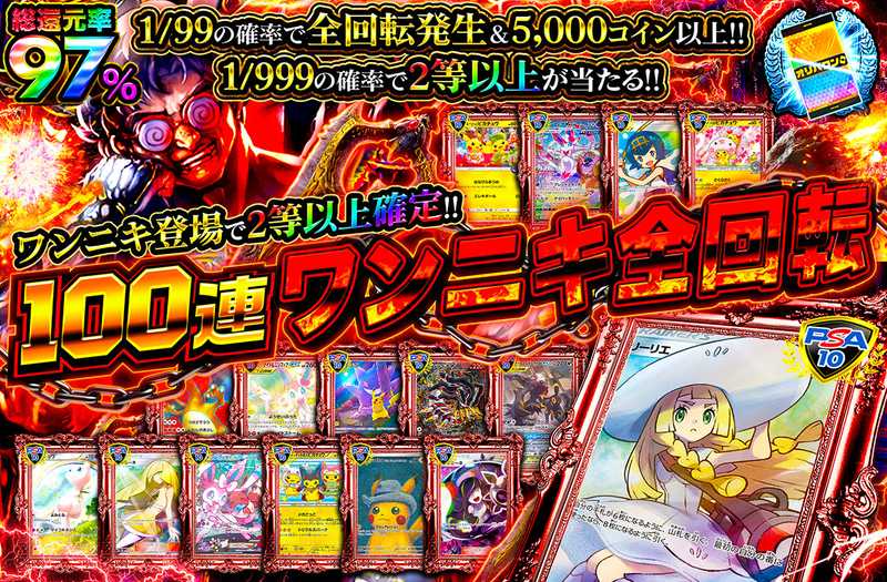 100連ワンニキ全回転