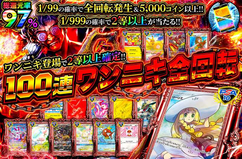 100連ワンニキ全回転