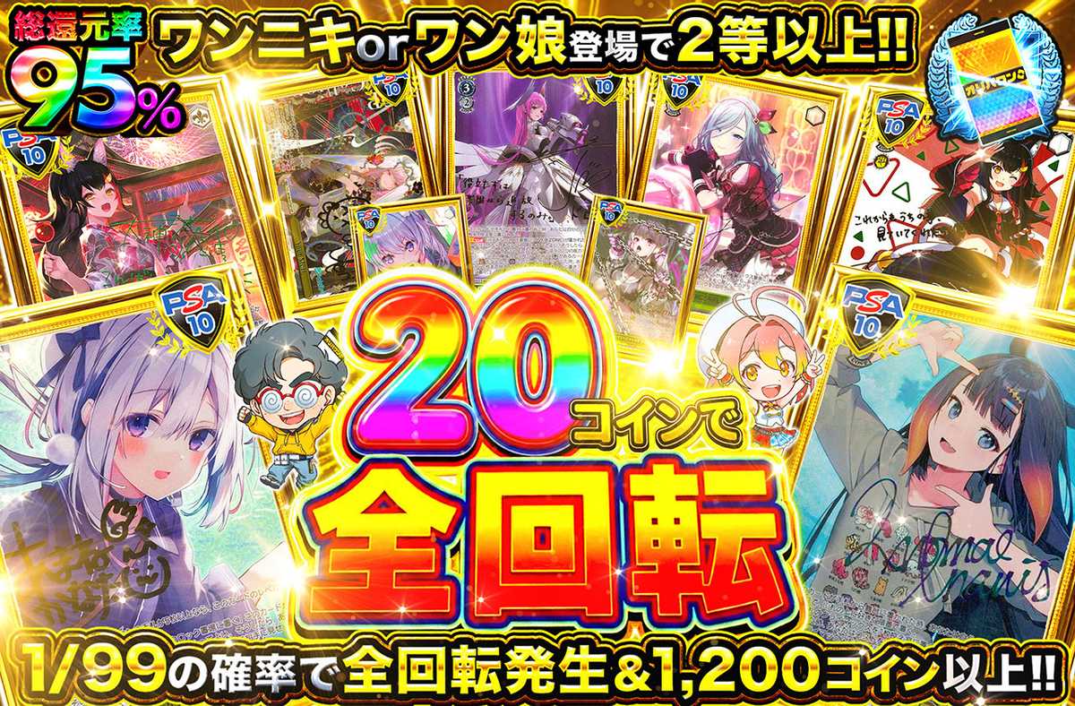 20コインで全回転