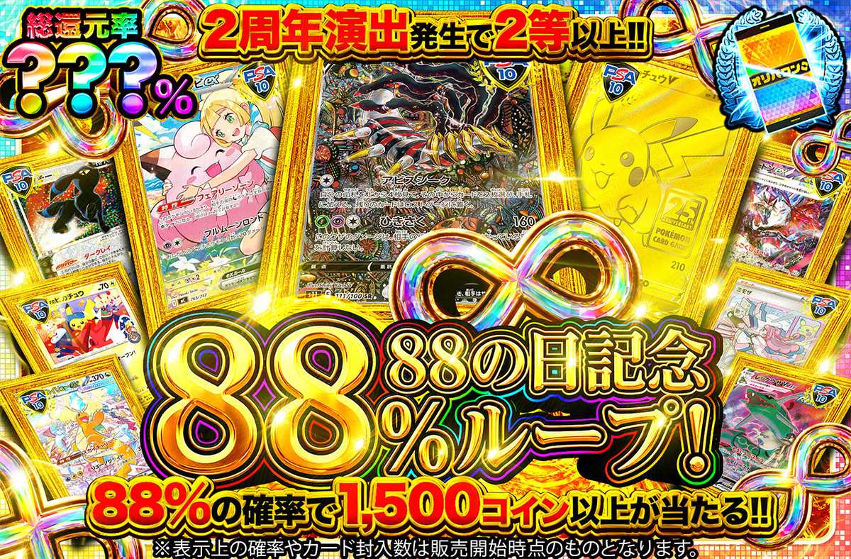 88の日記念 88%ループ