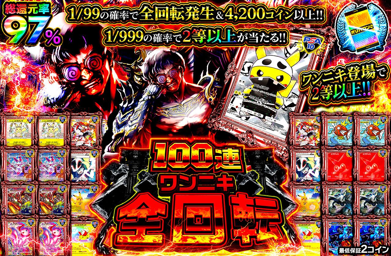 100連ワンニキ全回転