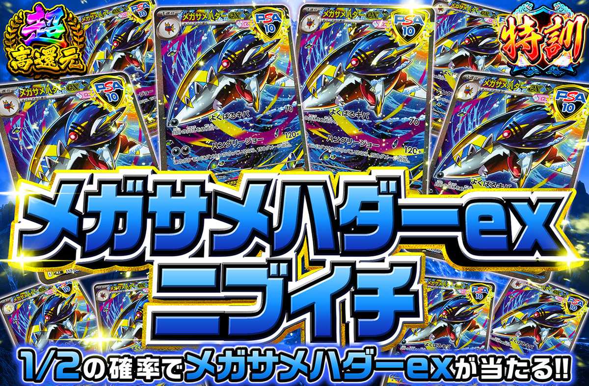 メガサメハダーexニブイチ