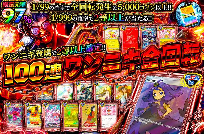 100連ワンニキ全回転