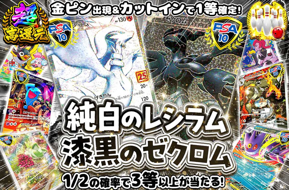 純白のレシラム、漆黒のゼクロム