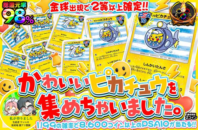 かわいいピカチュウを集めちゃいました。