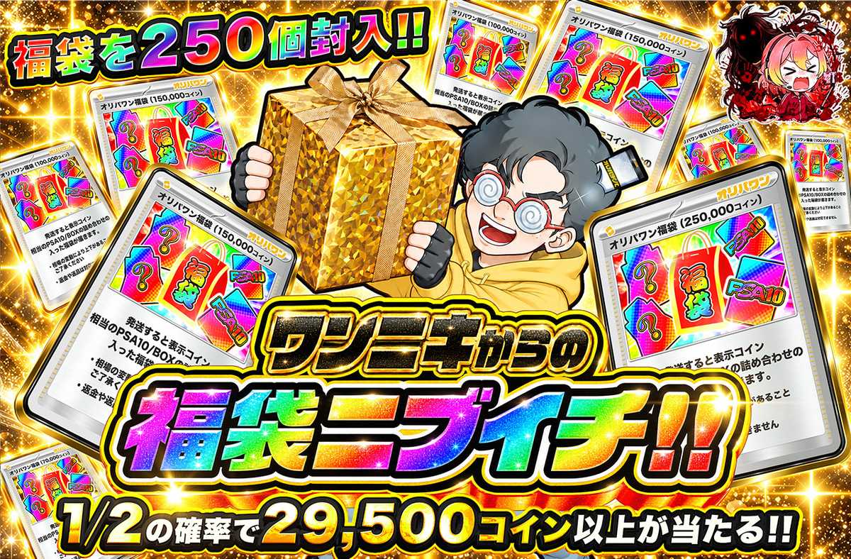 ワンニキからの福袋ニブイチ