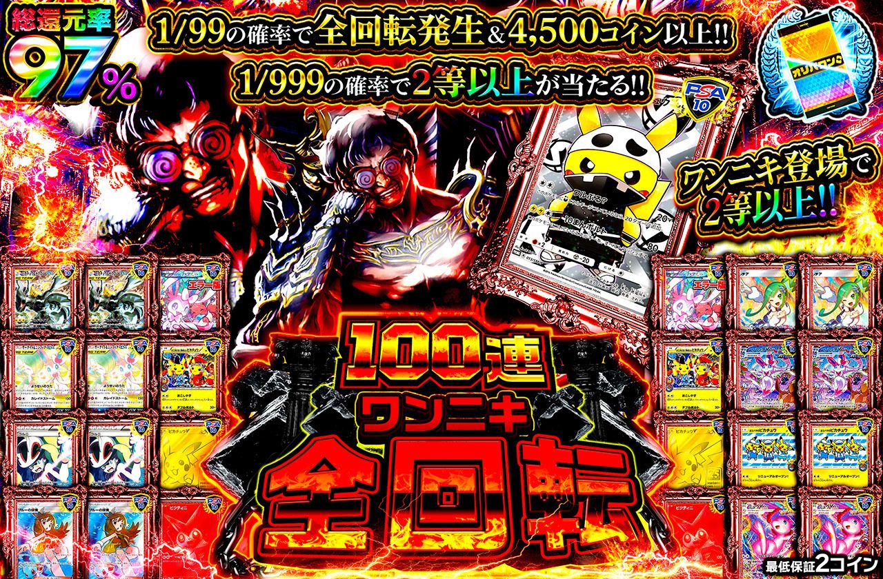 100連ワンニキ全回転