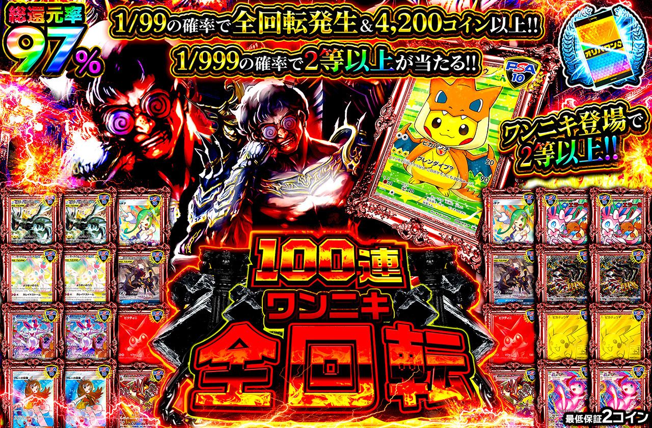 100連ワンニキ全回転